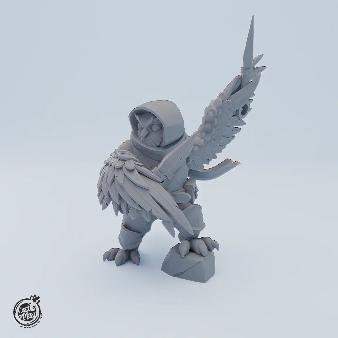 3er Set detaillierter Eulen-Miniaturen aus der Woodland Heroes Serie