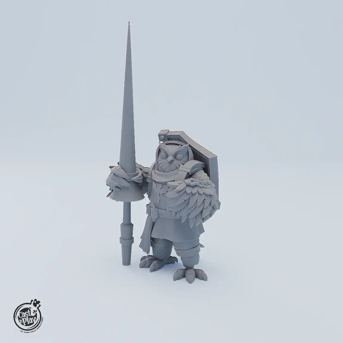 3er Set detaillierter Eulen-Miniaturen aus der Woodland Heroes Serie
