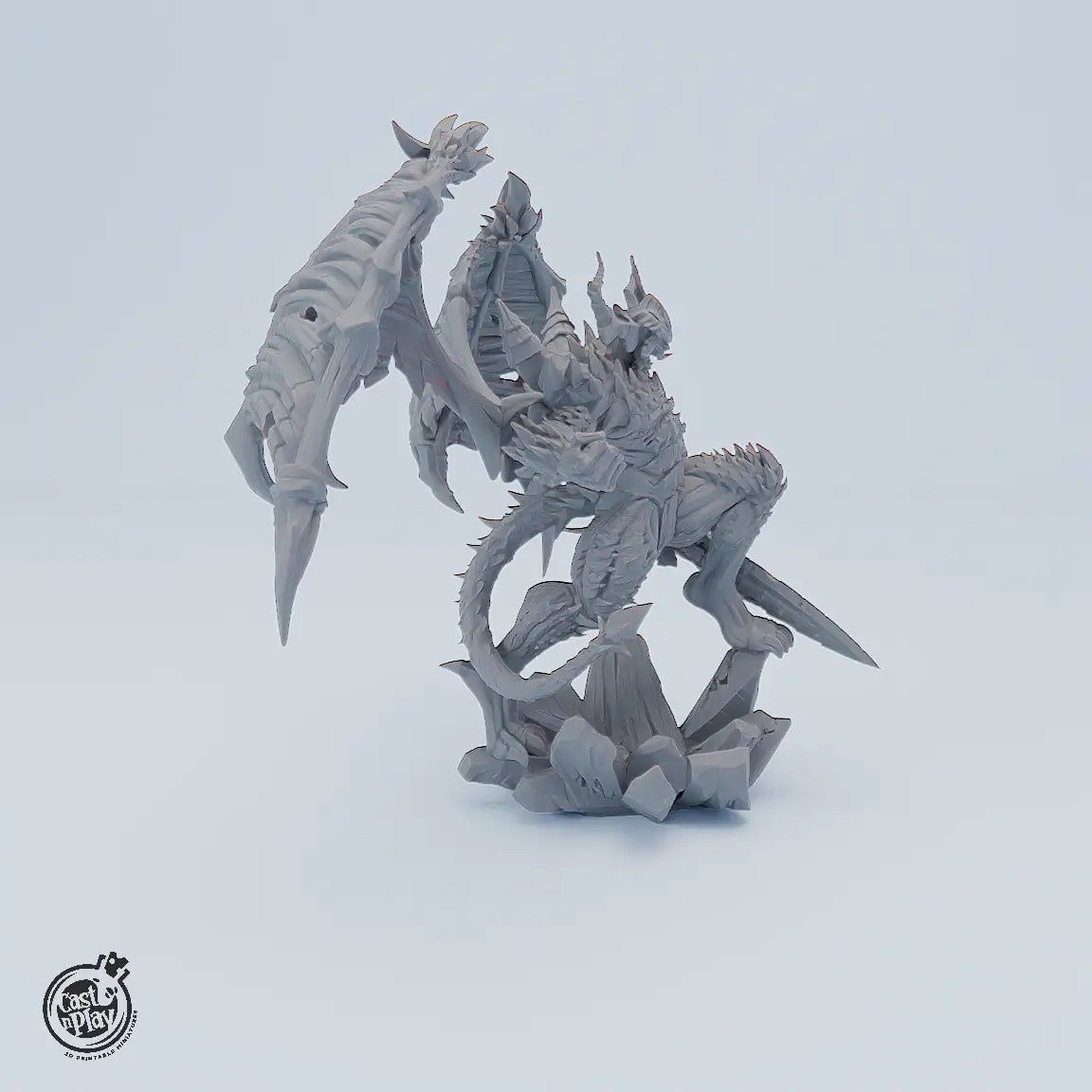 Jizor – Embodiment of Evil: Dämonische XXL-Miniatur mit Flügeln, Hörnern und Höllenrüstung
