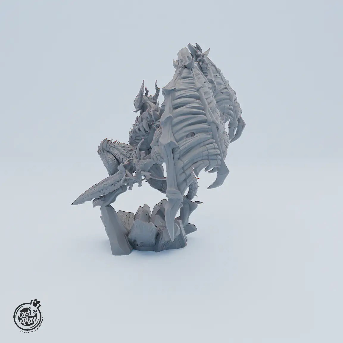 Jizor – Embodiment of Evil: Dämonische XXL-Miniatur mit Flügeln, Hörnern und Höllenrüstung